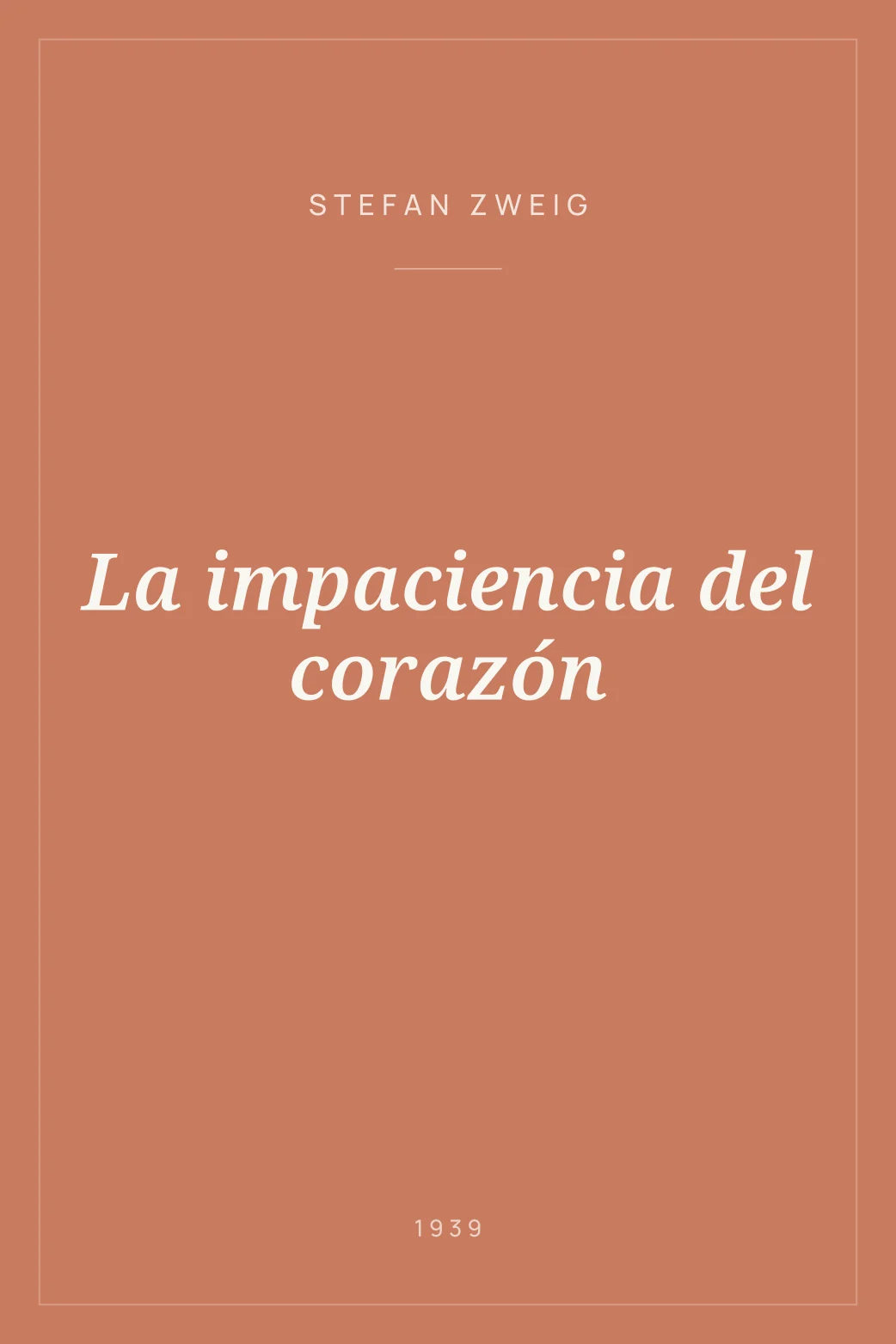 Portada de La impaciencia del corazón