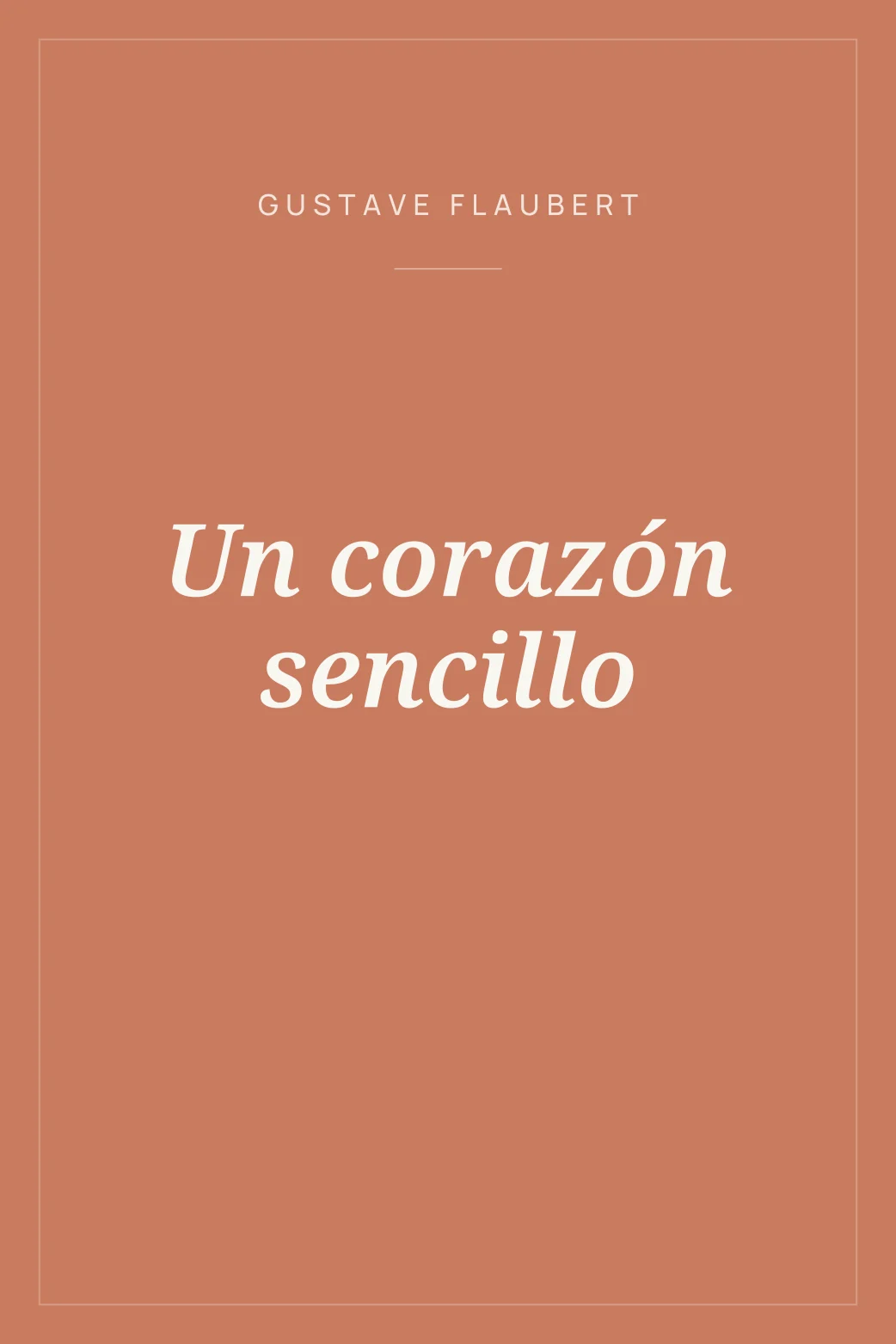 Portada de Un corazón sencillo