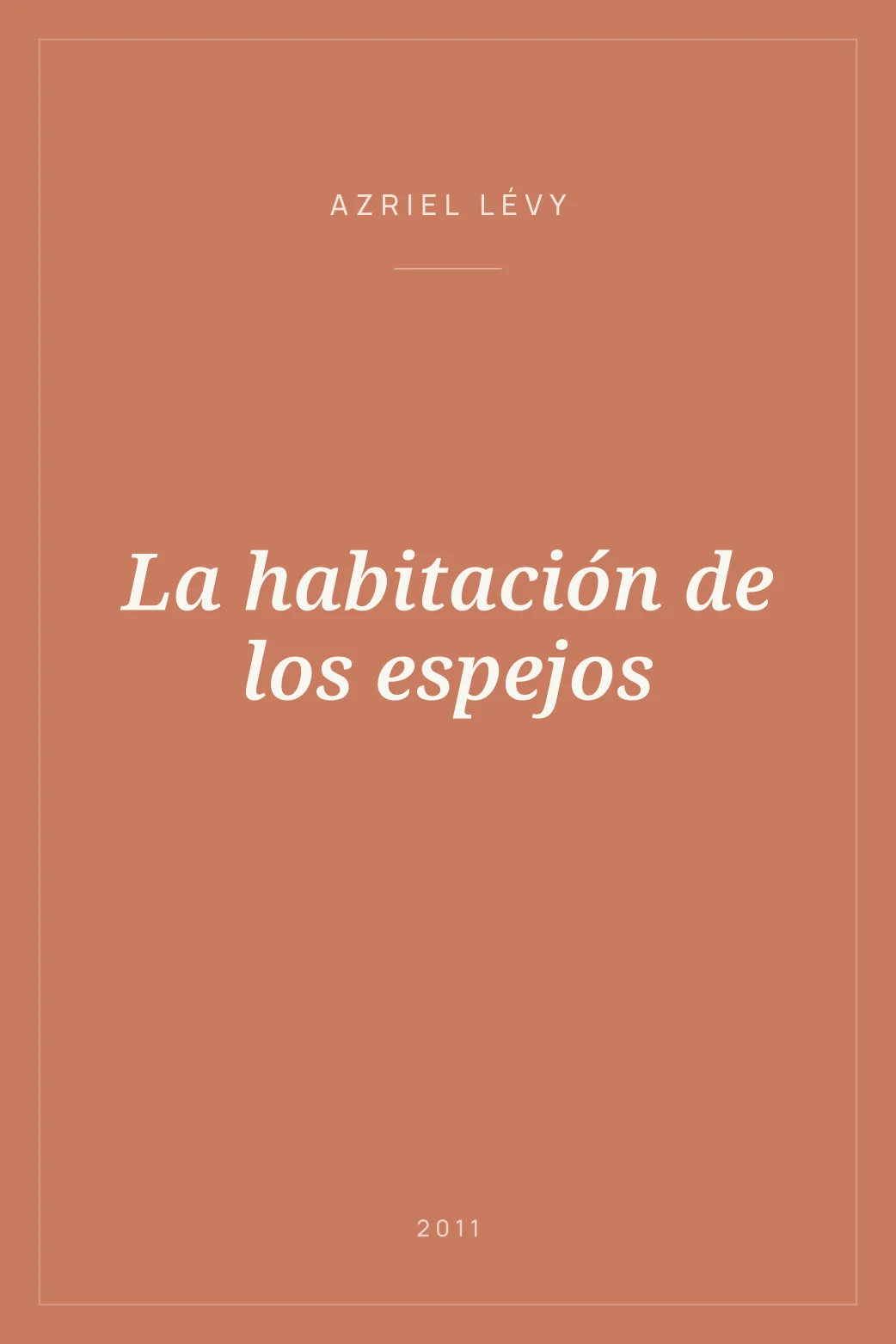 Portada de La habitación de los espejos