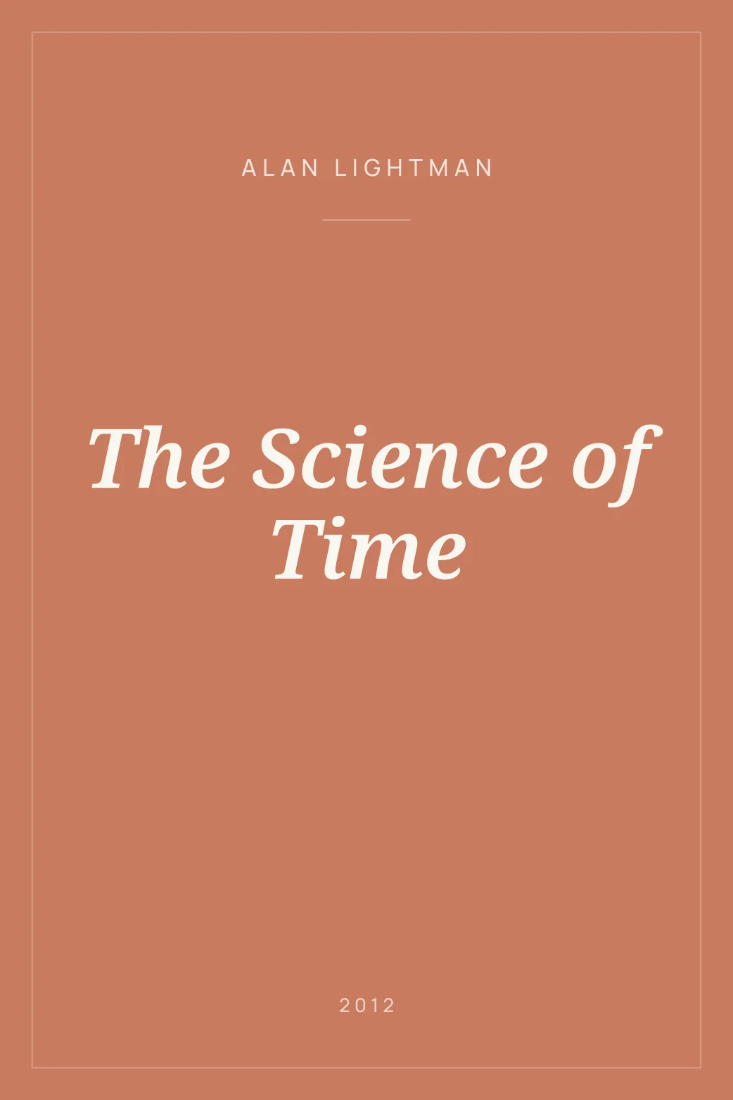 Portada de The Science of Time