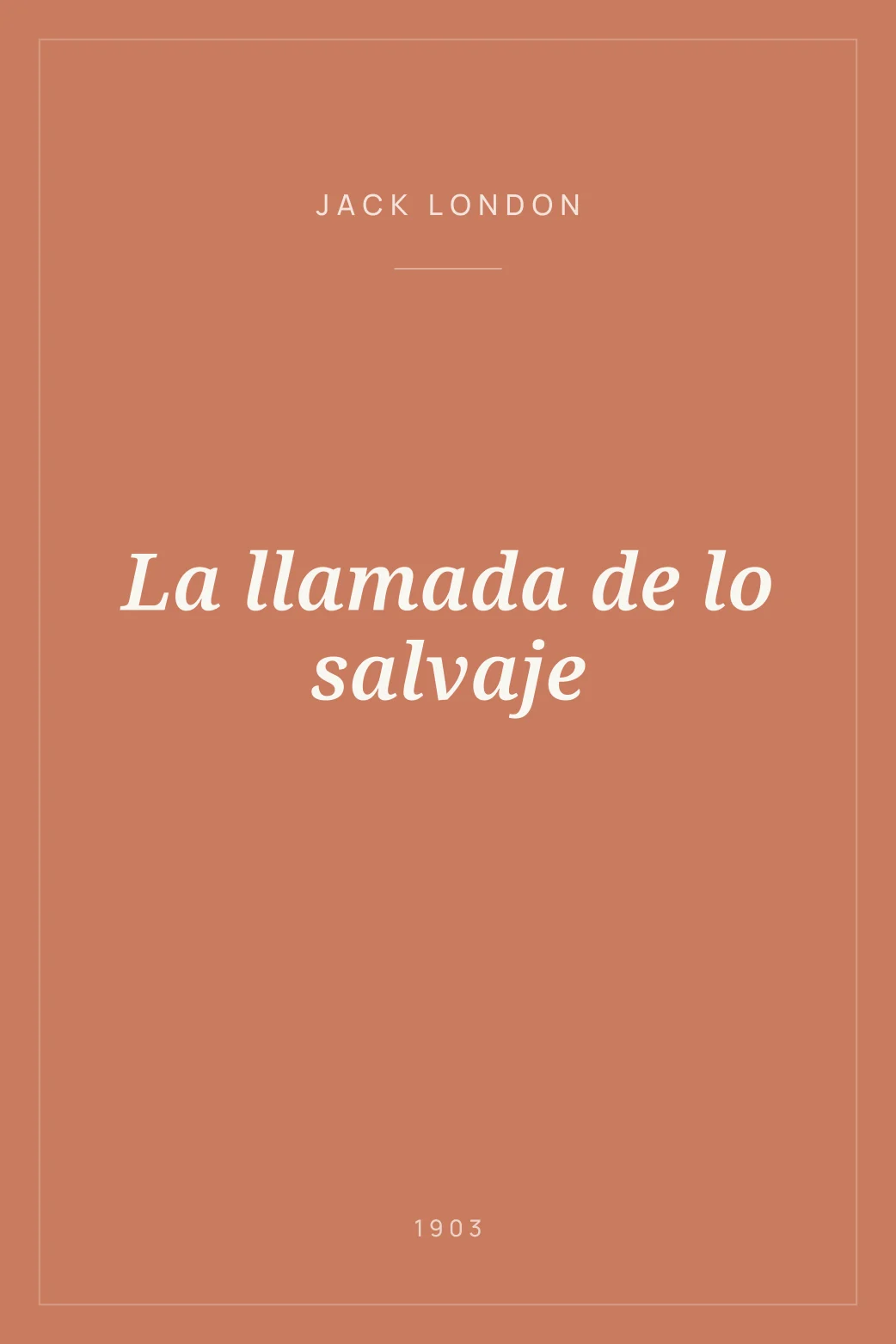 Portada de La llamada de lo salvaje