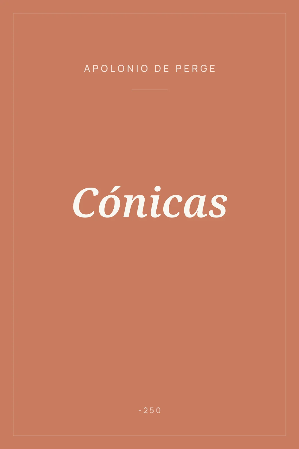 Portada de Cónicas