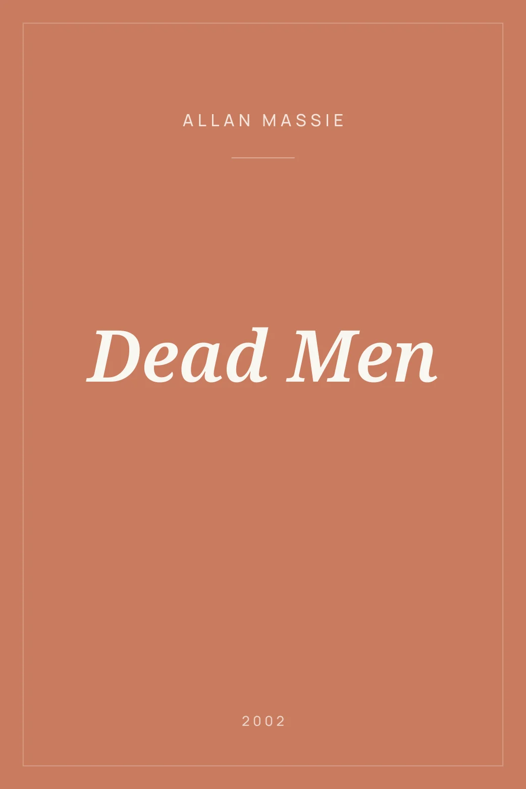 Portada de Dead Men