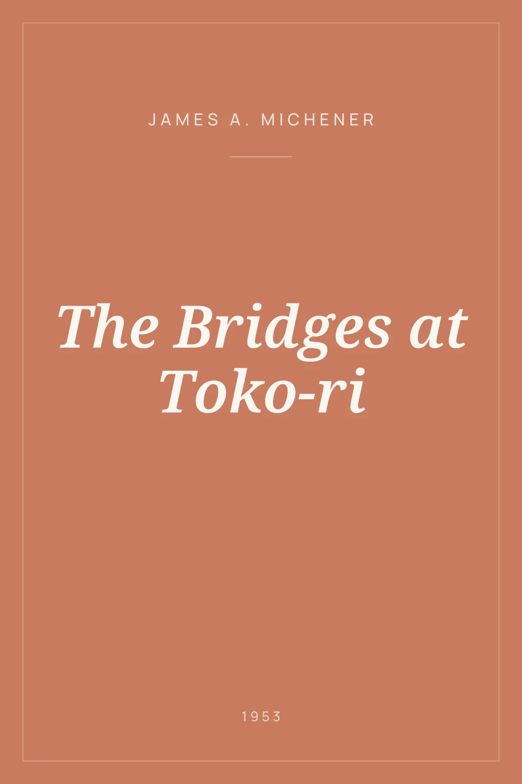 Portada de The Bridges at Toko-ri