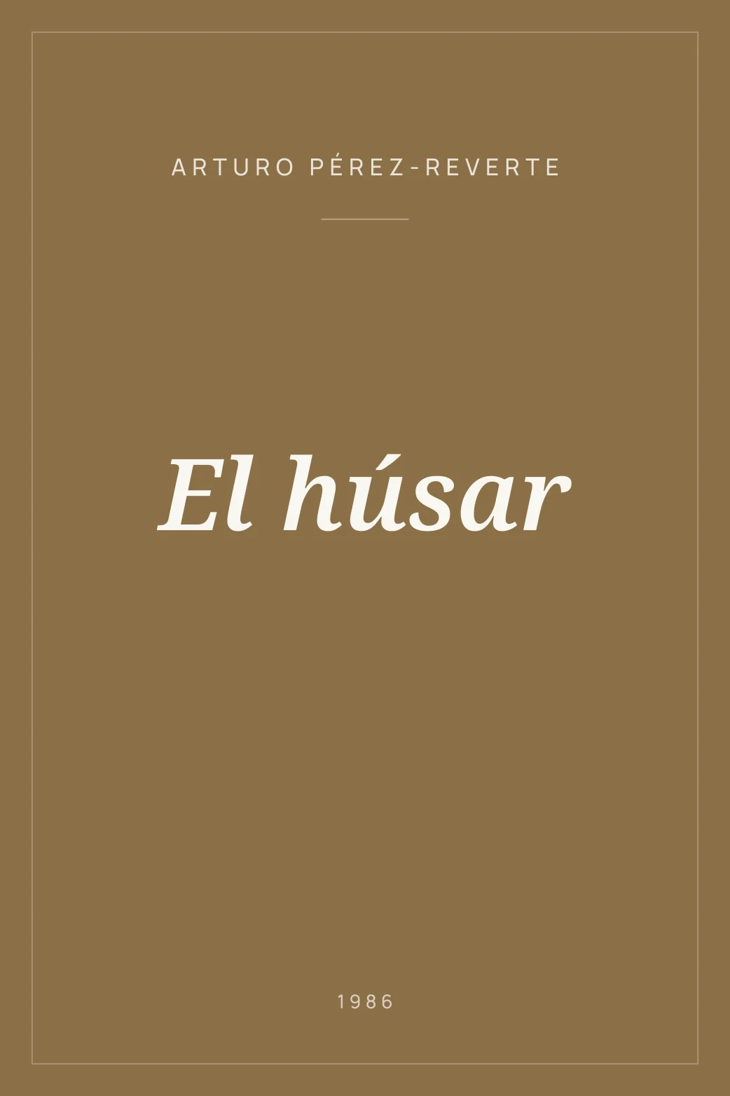 Portada de El húsar