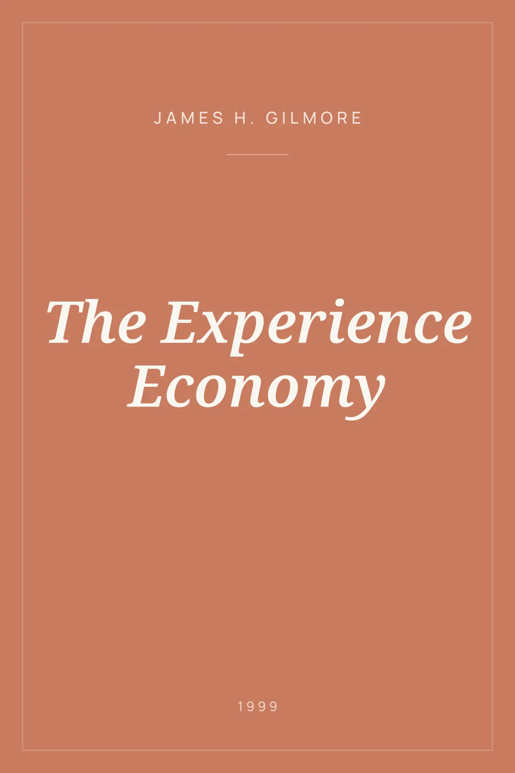 Portada de The Experience Economy