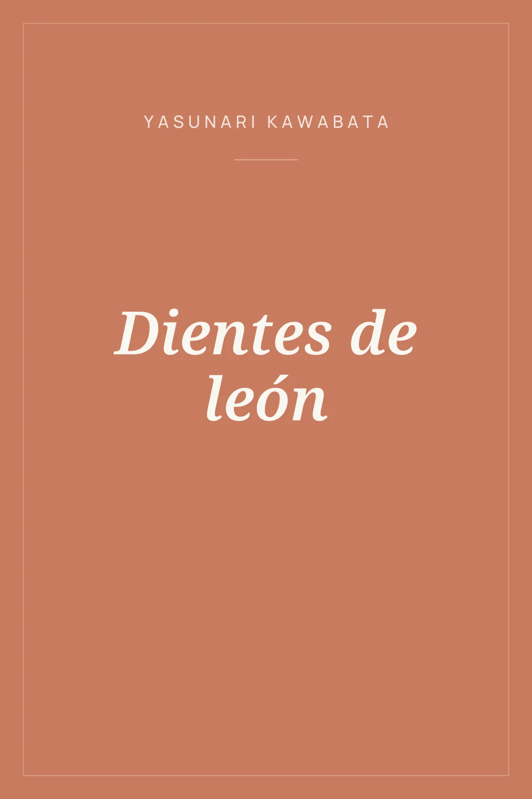 Portada de Dientes de león