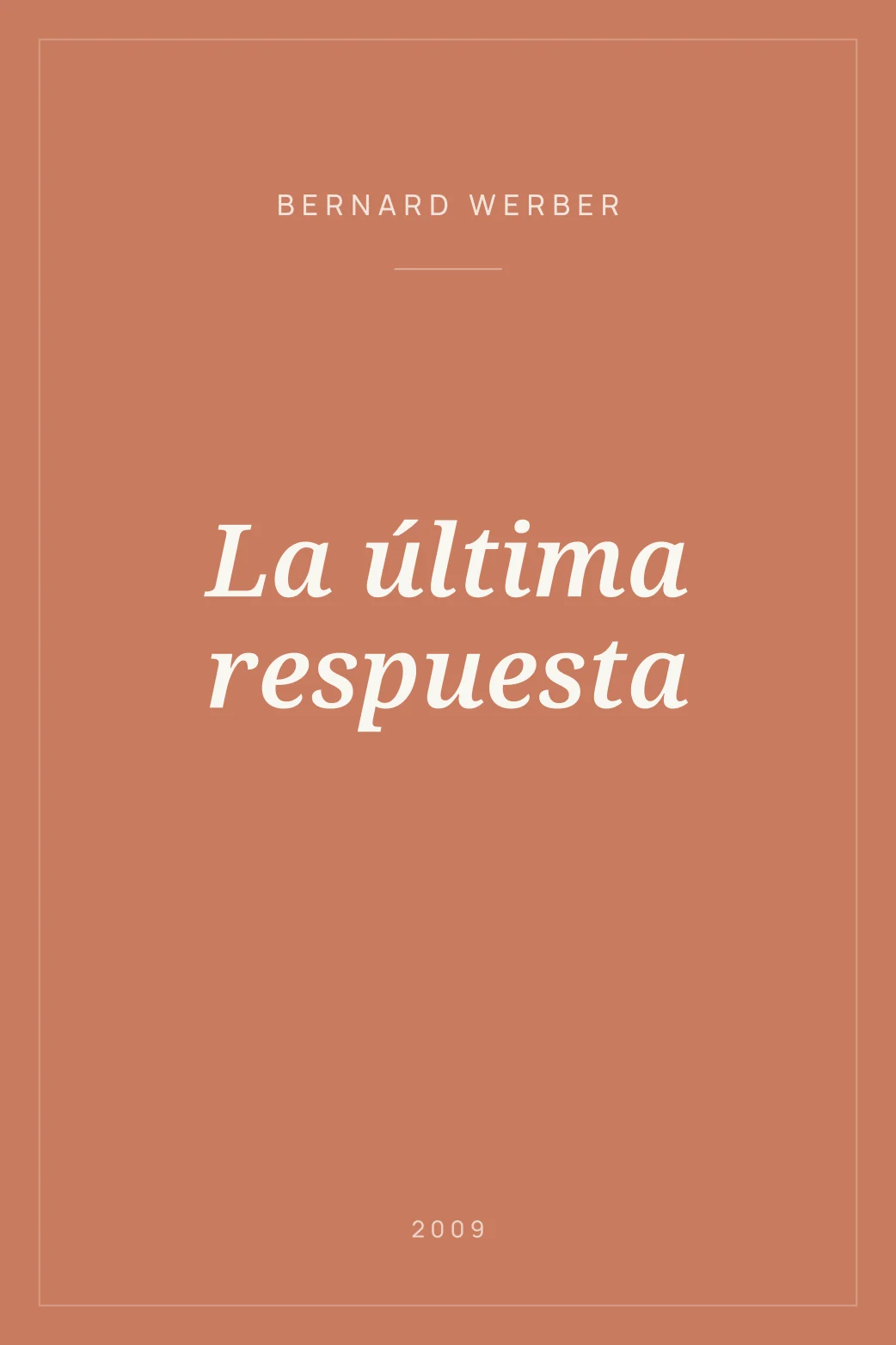 Portada de La última respuesta