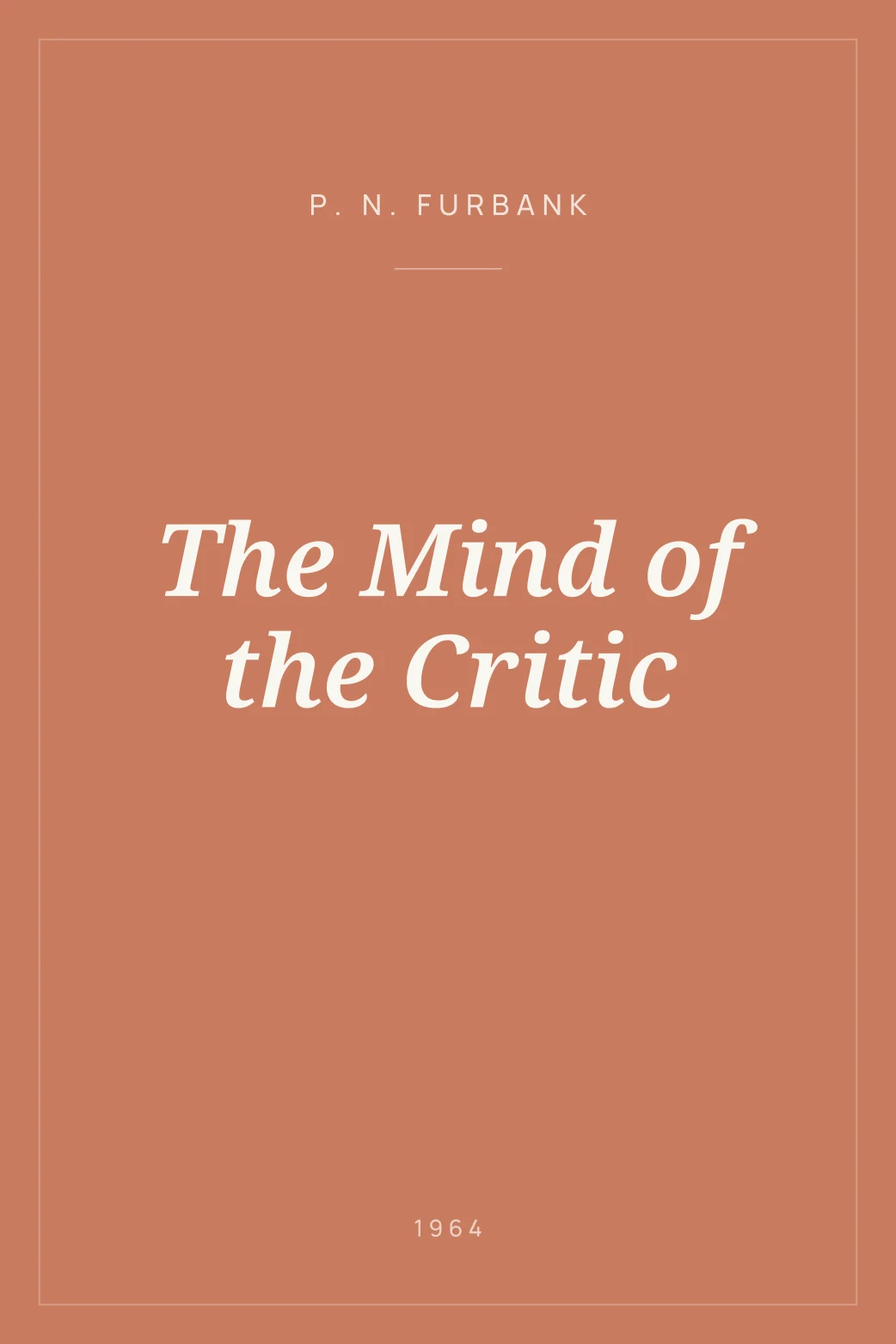 Portada de The Mind of the Critic