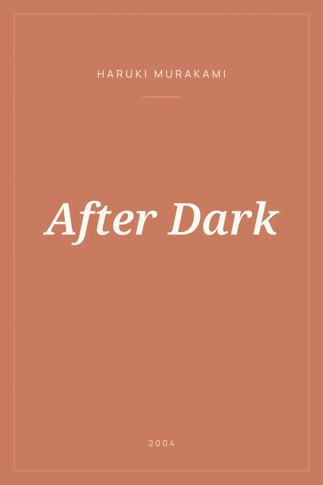 Portada de After Dark