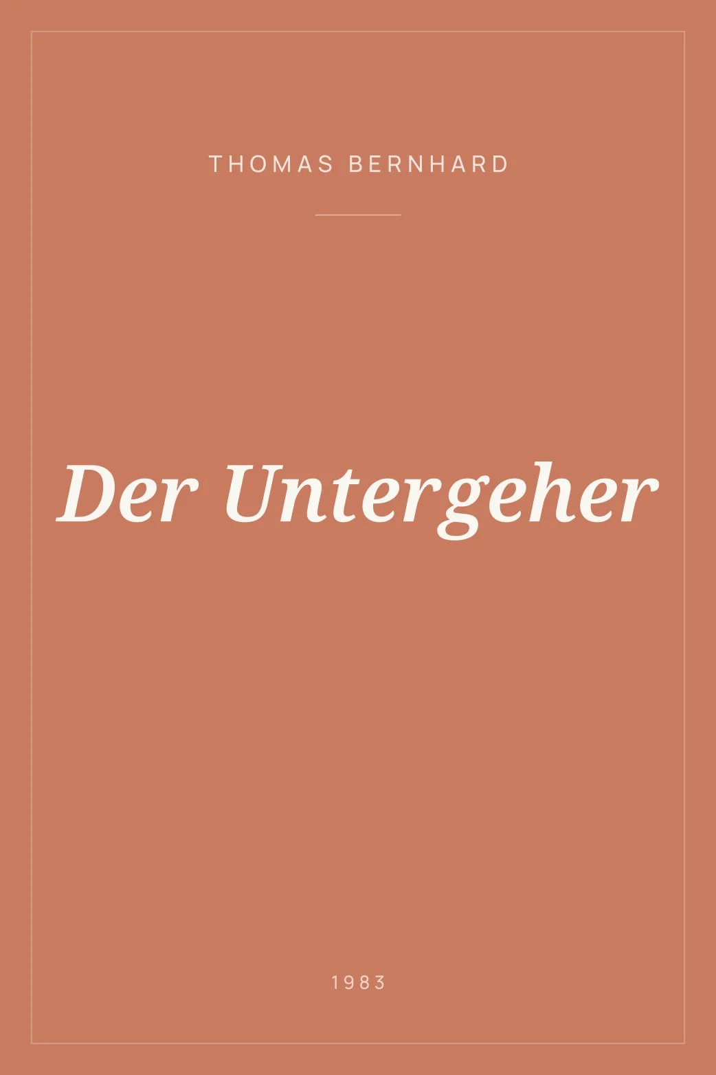 Portada de Der Untergeher