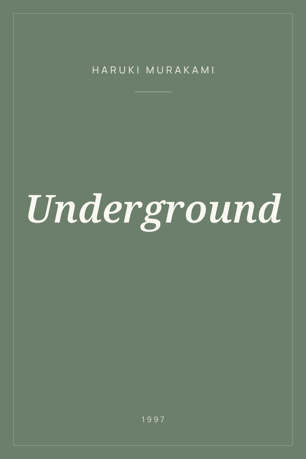 Portada de Underground