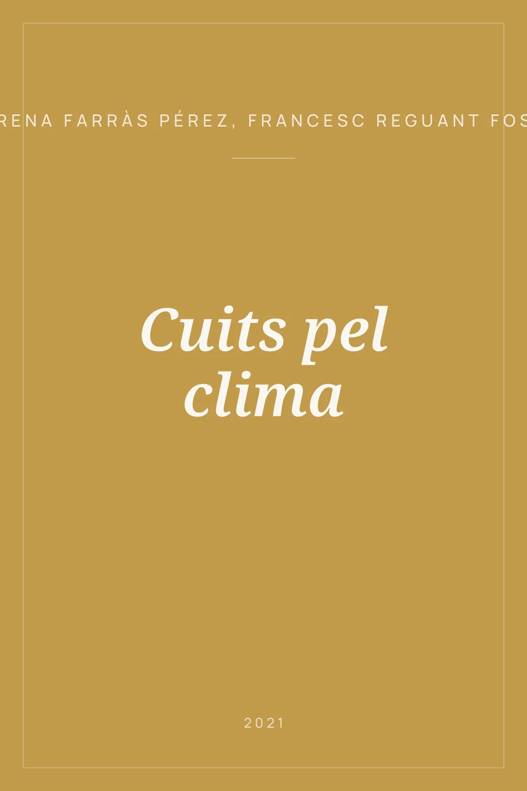 Portada de Cuits pel clima