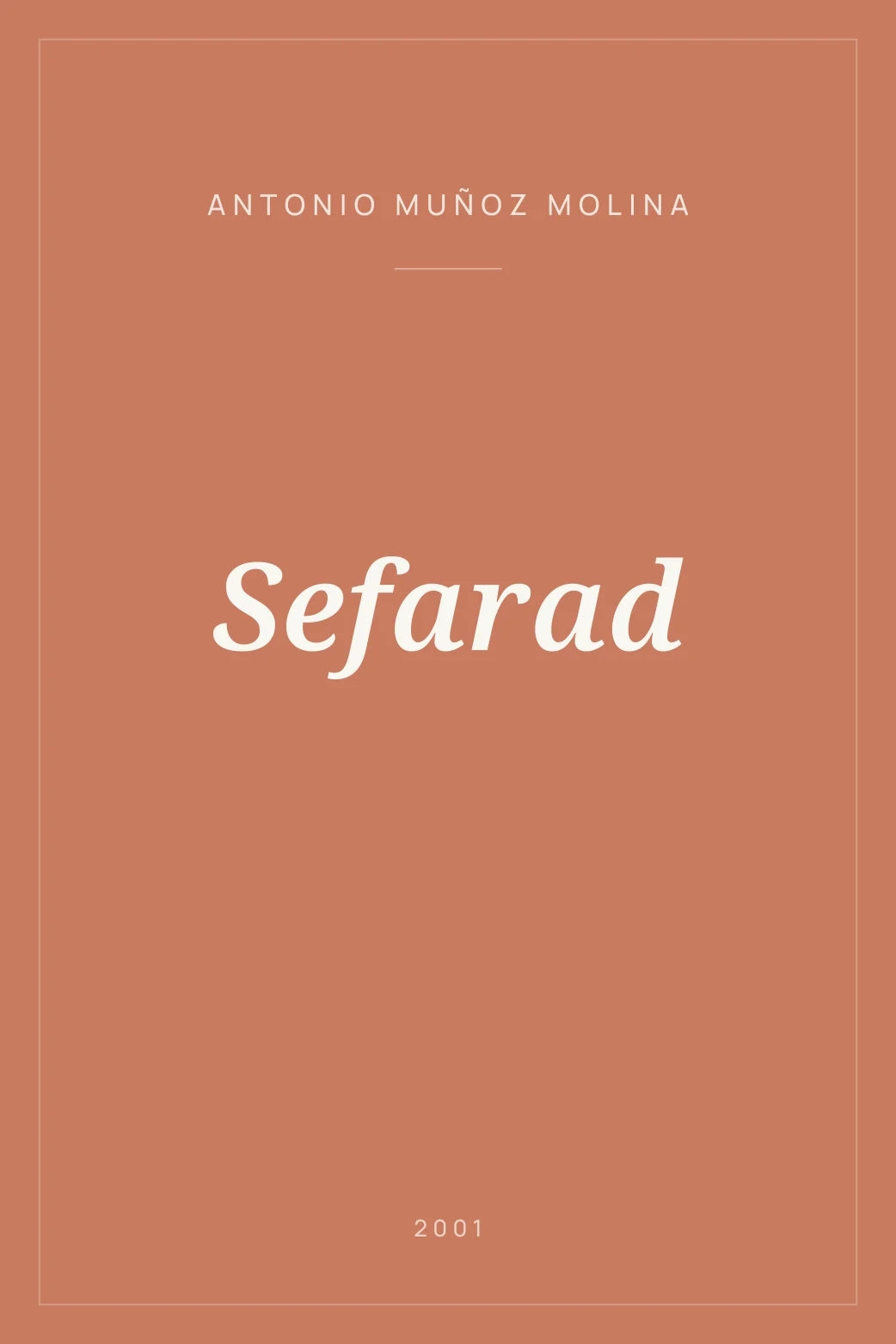Portada de Sefarad