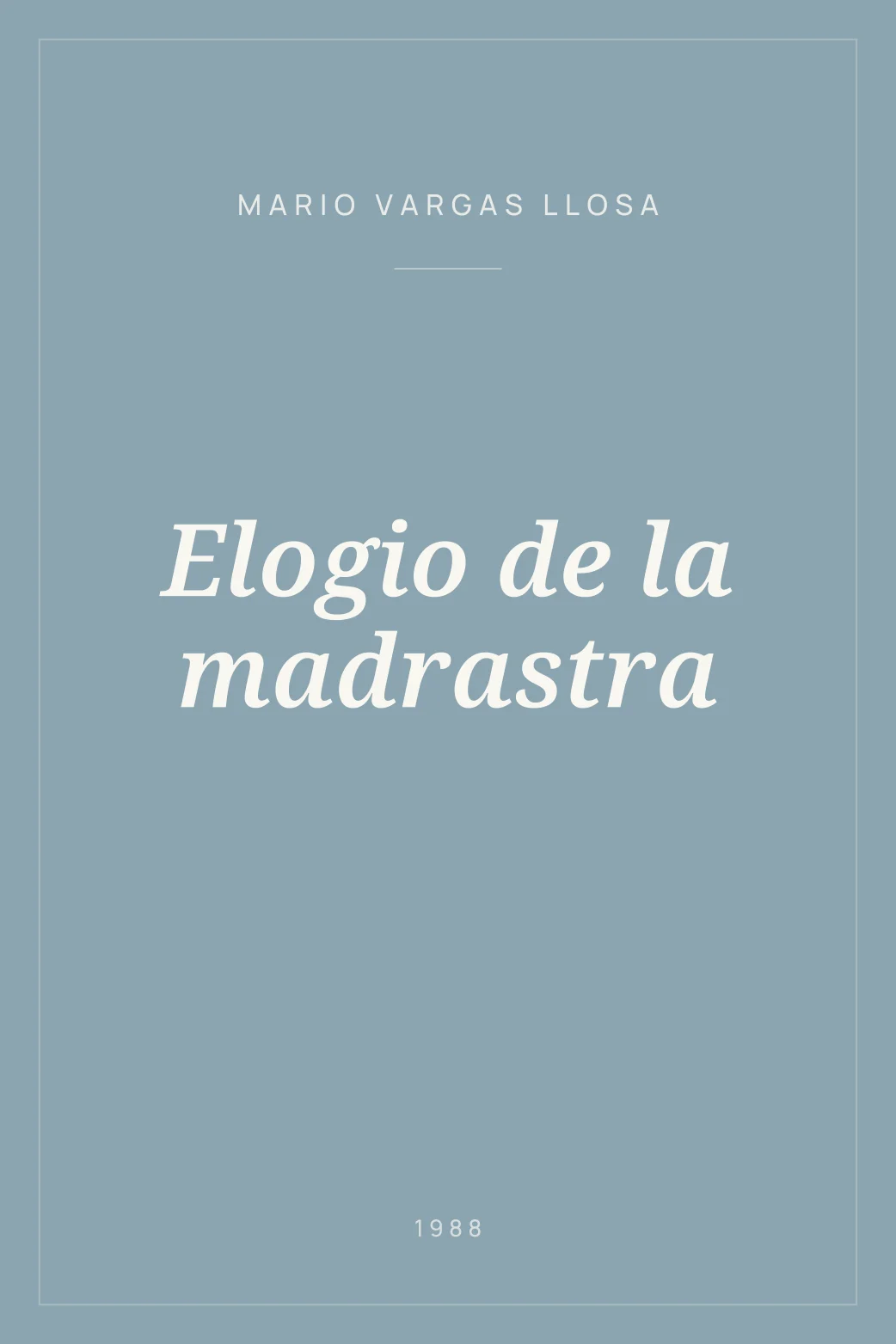 Portada de Elogio de la madrastra