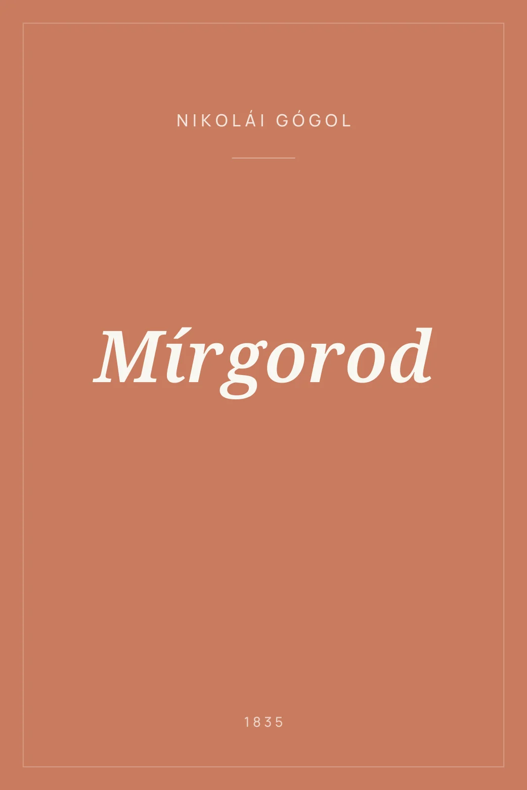 Portada de Mírgorod