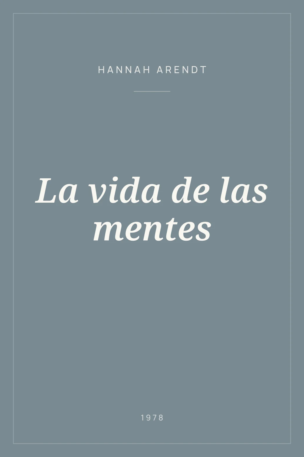 Portada de La vida de las mentes