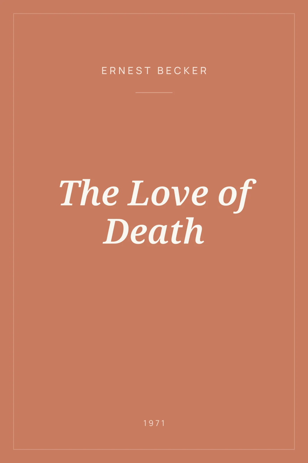 Portada de The Love of Death