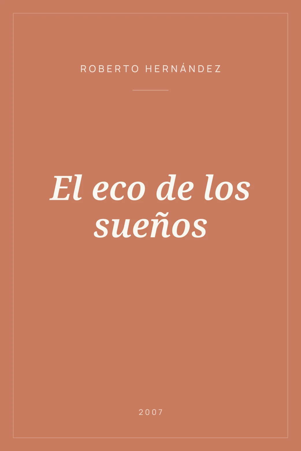 Portada de El eco de los sueños
