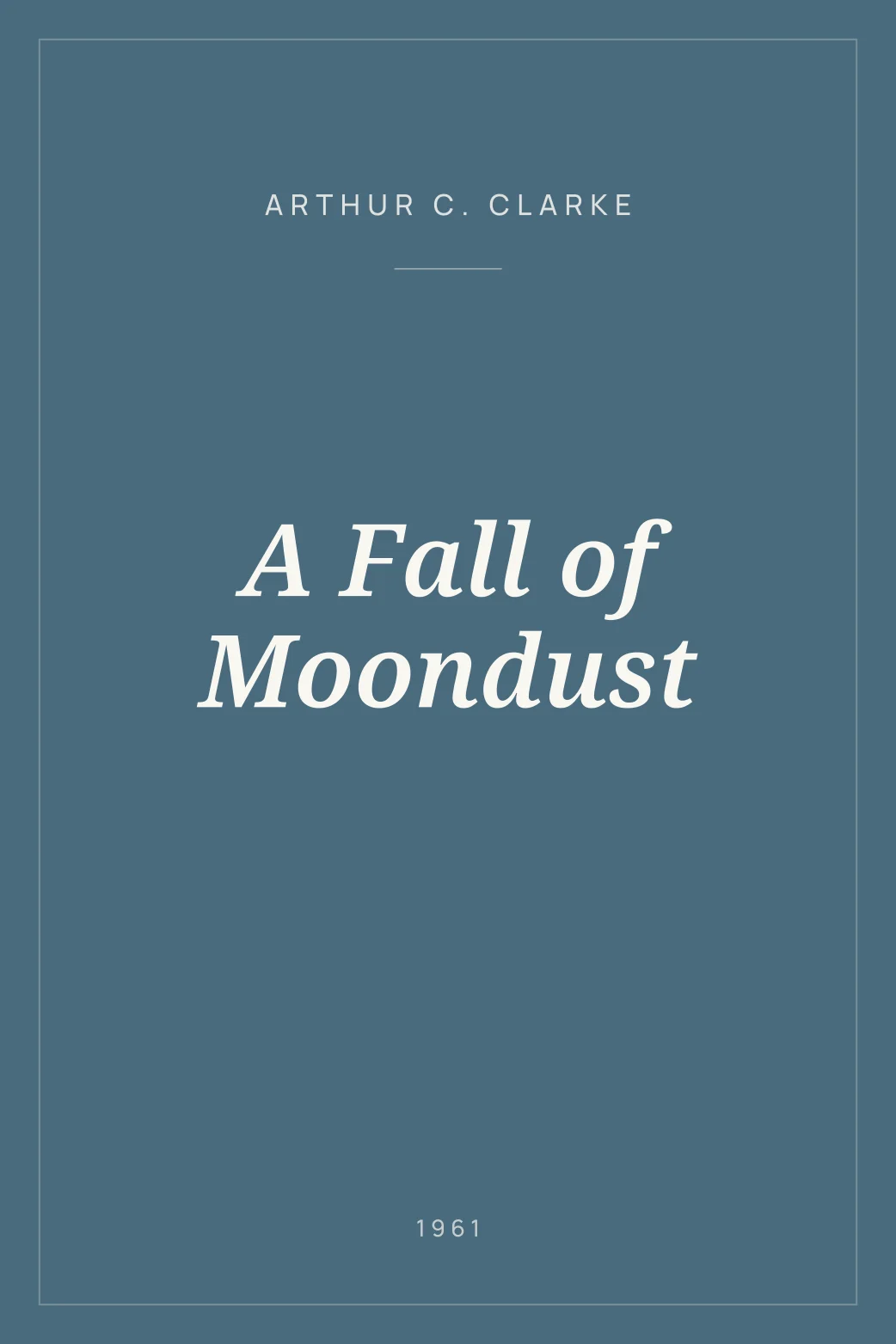 Portada de A Fall of Moondust