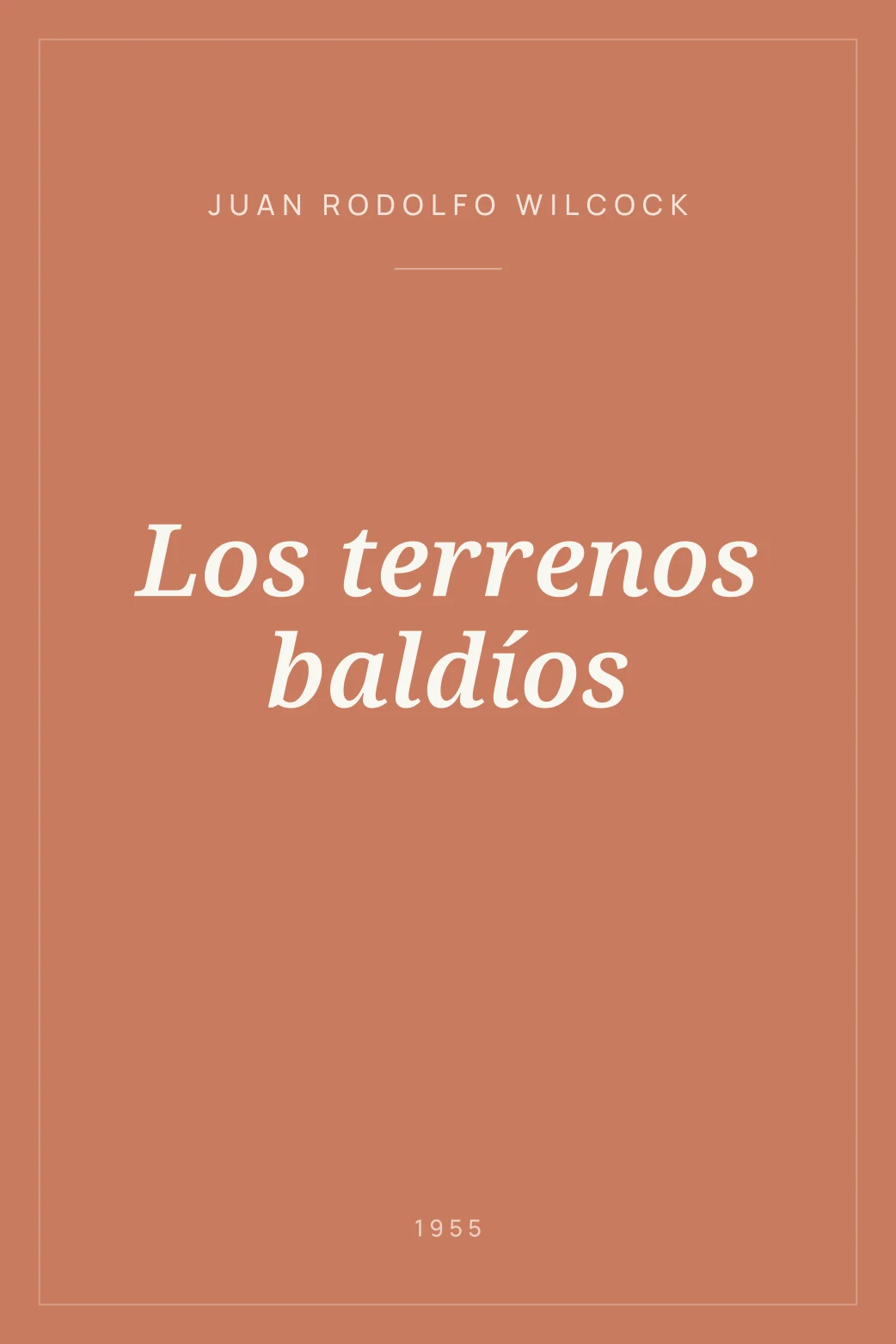 Portada de Los terrenos baldíos