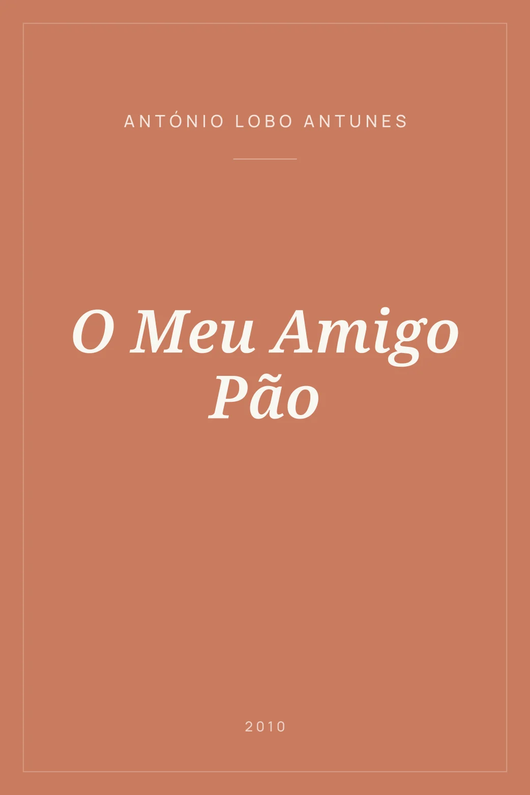 Portada de O Meu Amigo Pão