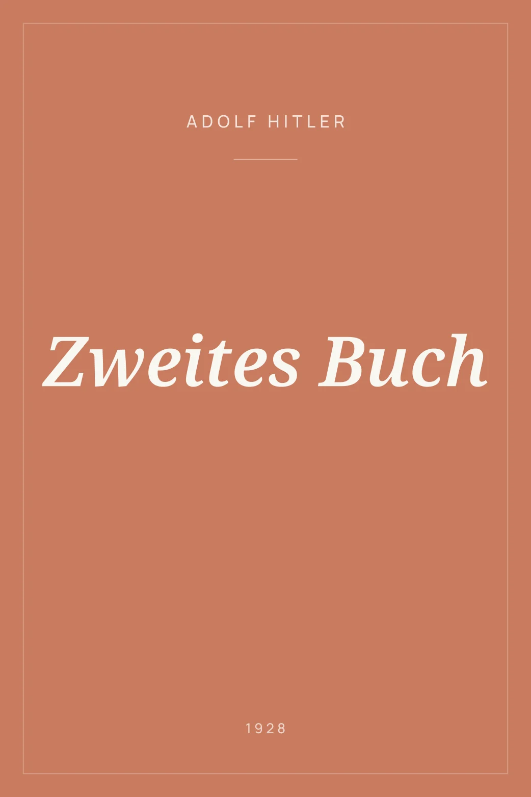 Portada de Zweites Buch