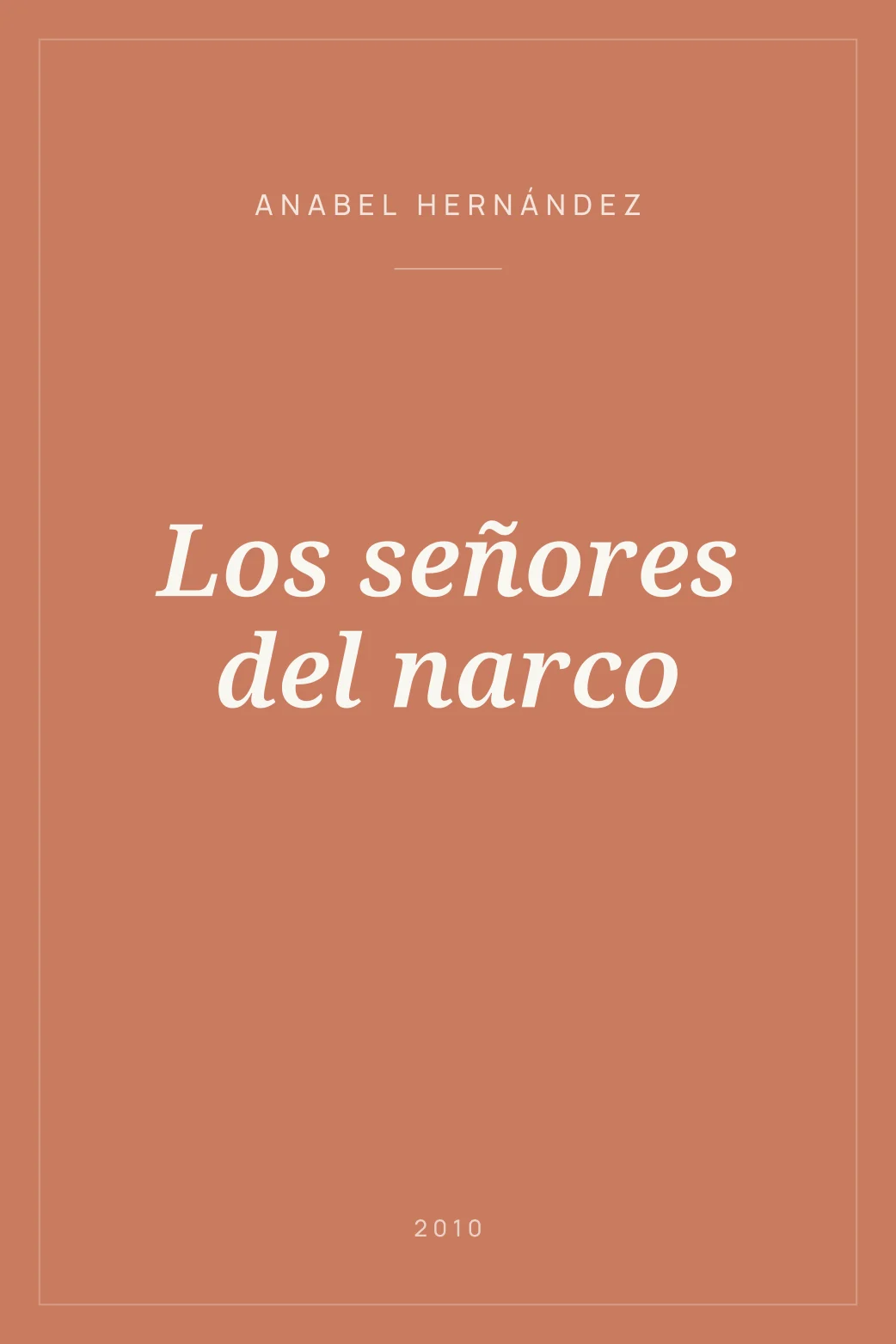 Portada de Los señores del narco