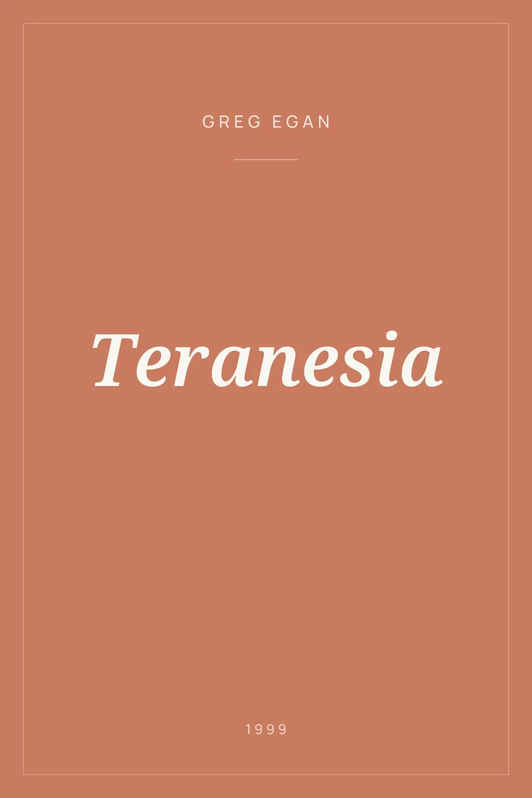 Portada de Teranesia