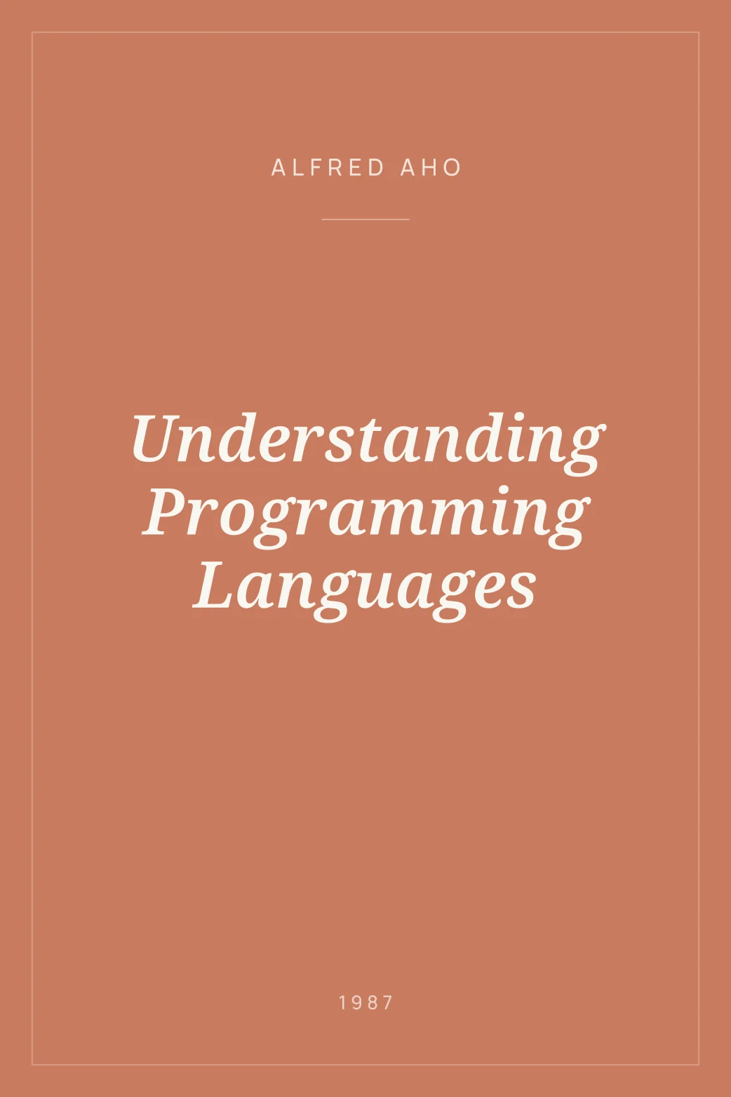 Portada de Understanding Programming Languages