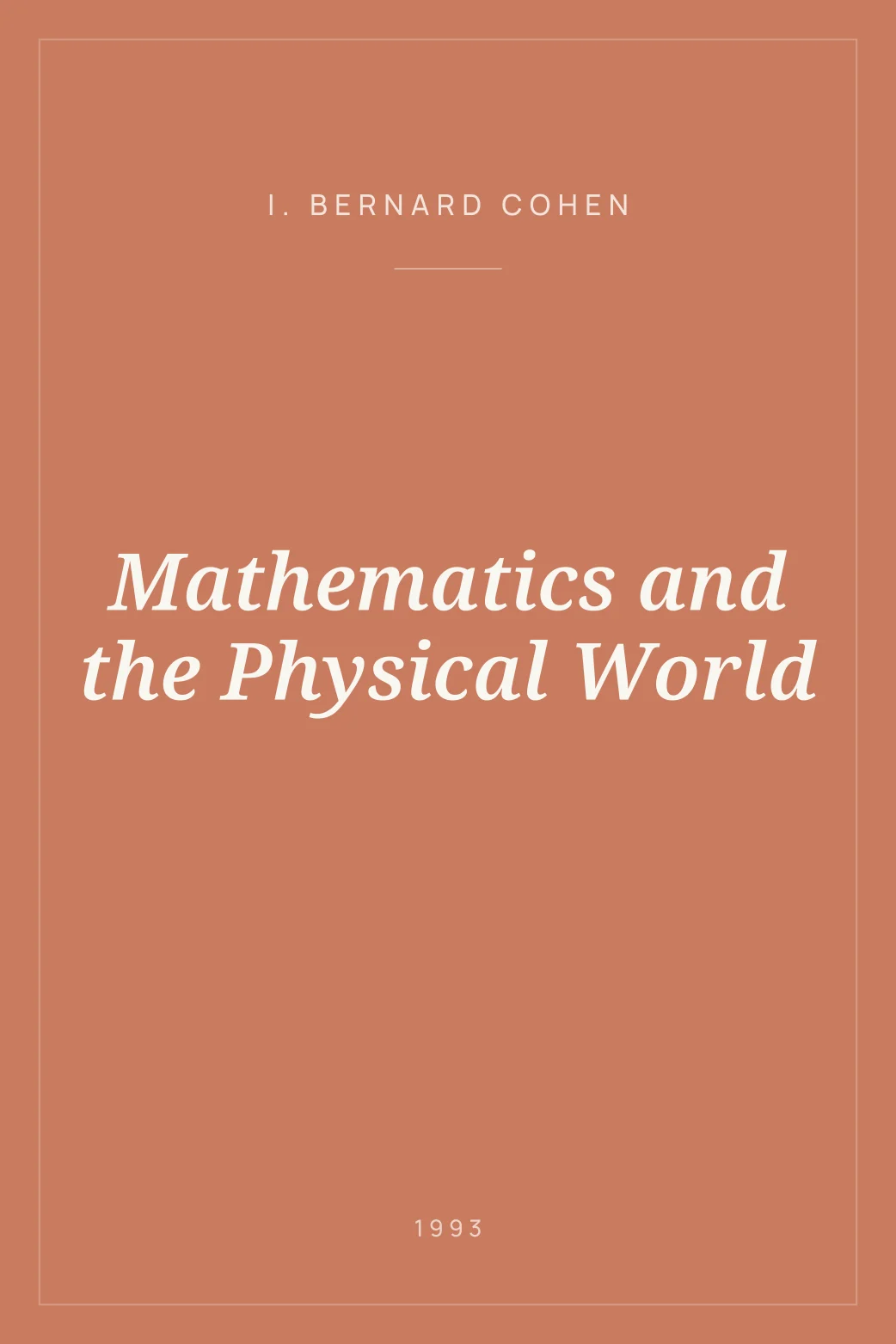 Portada de Mathematics and the Physical World