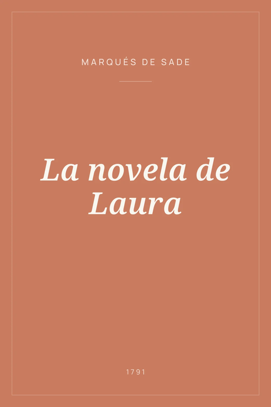Portada de La novela de Laura