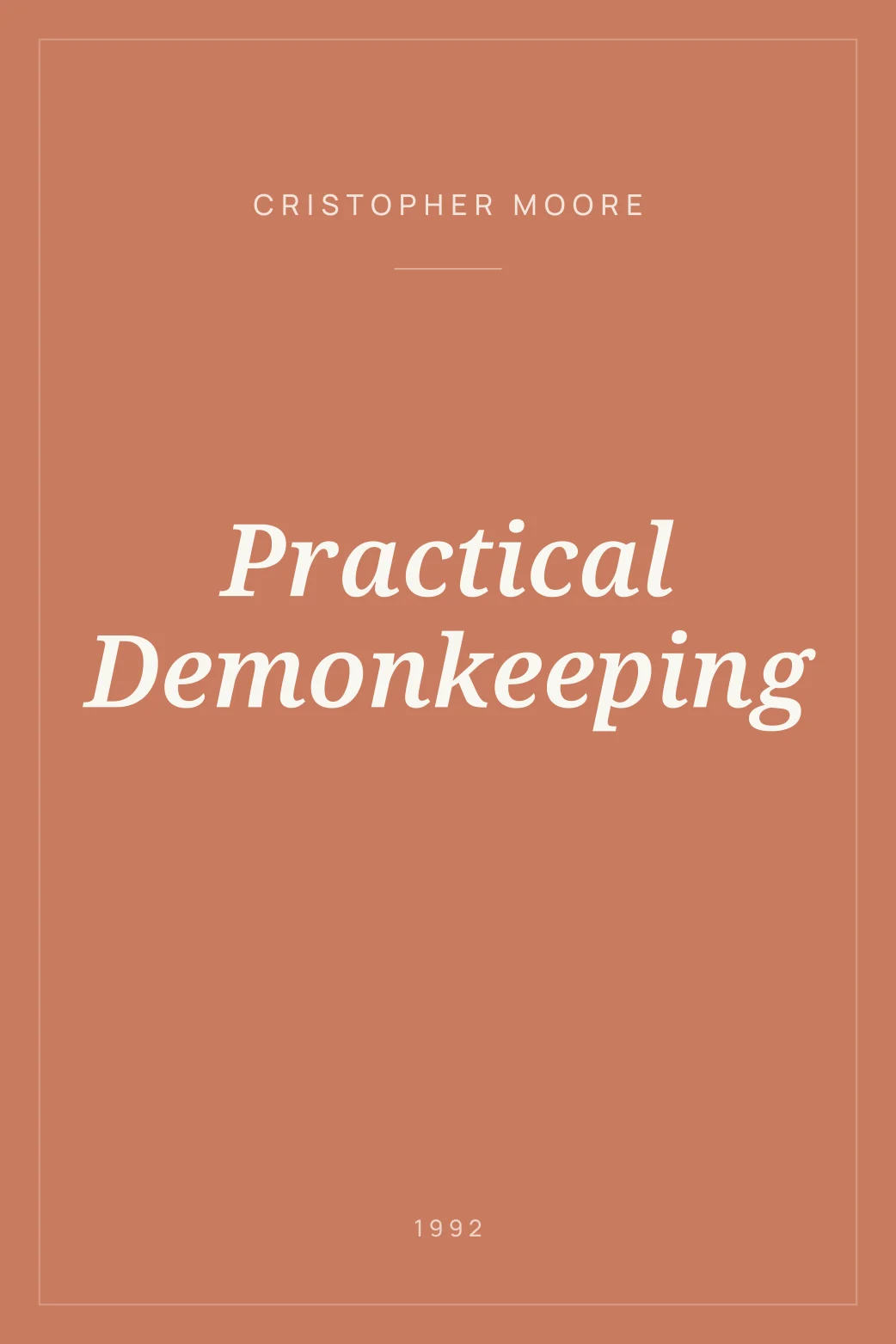 Portada de Practical Demonkeeping