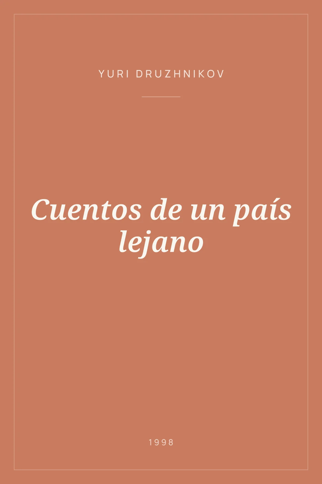 Portada de Cuentos de un país lejano