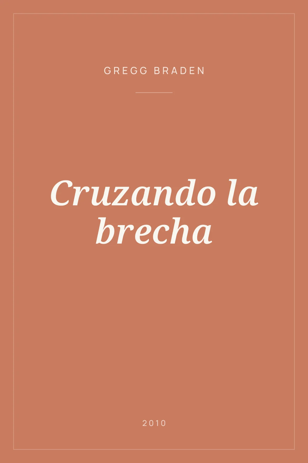 Portada de Cruzando la brecha