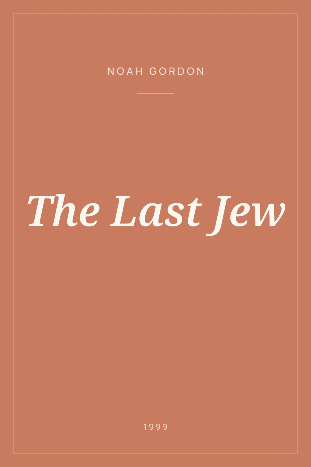 Portada de The Last Jew