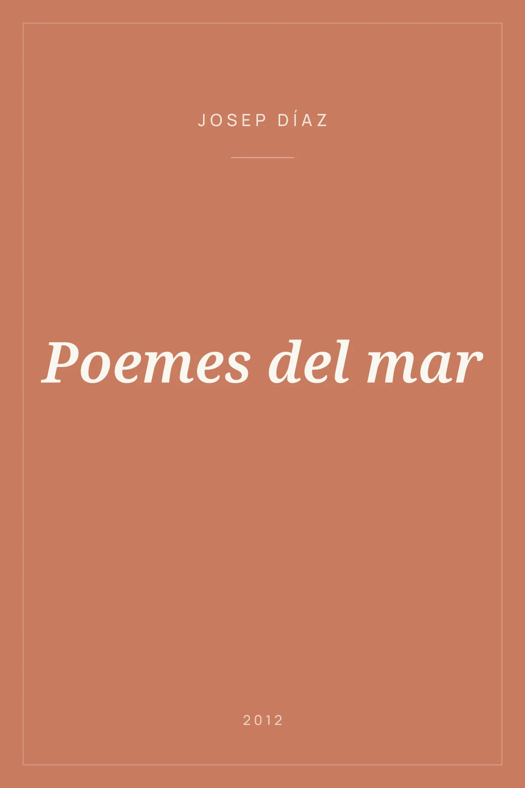 Portada de Poemes del mar