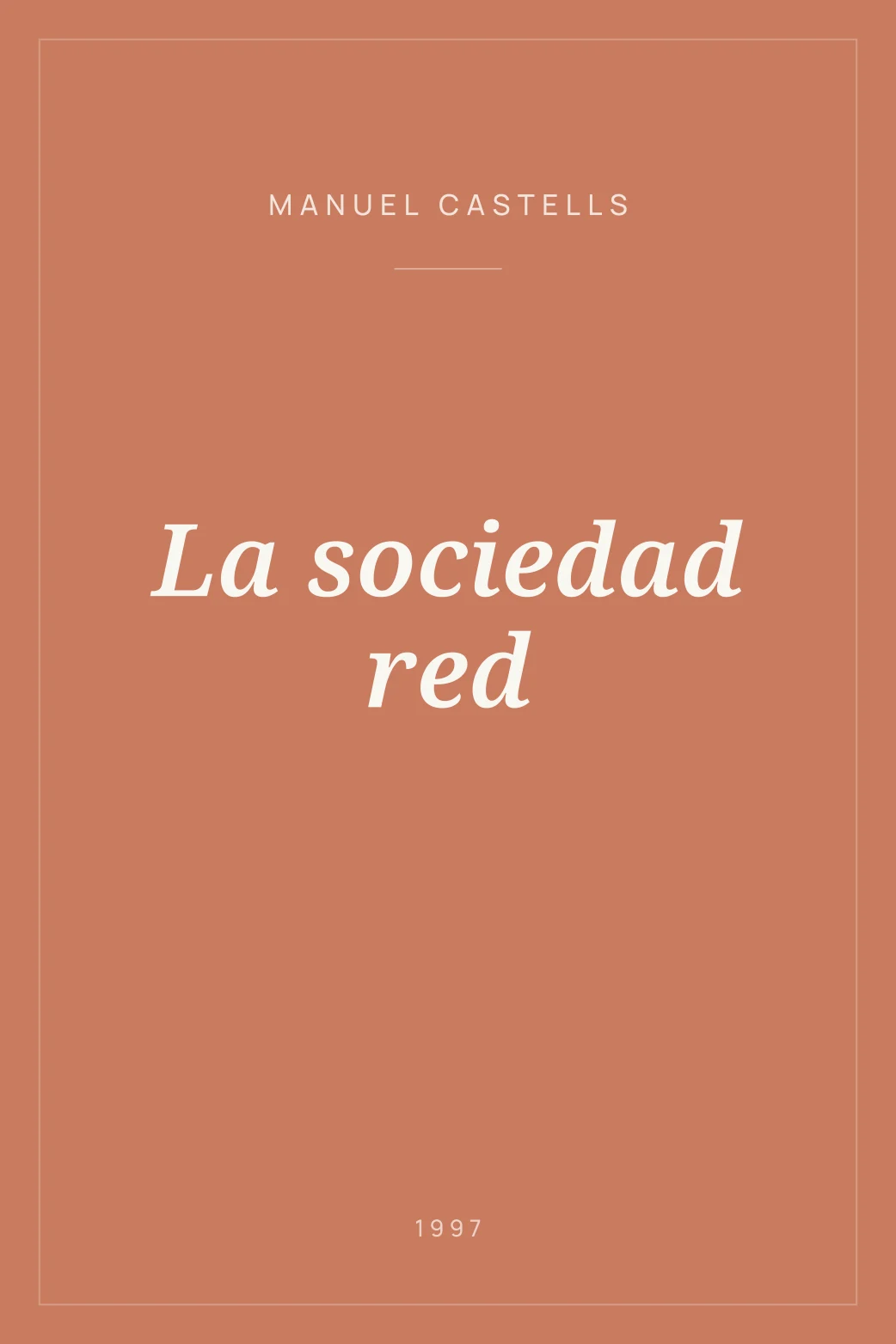 Portada de La sociedad red