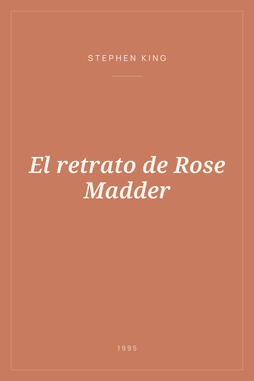 Portada de El retrato de Rose Madder