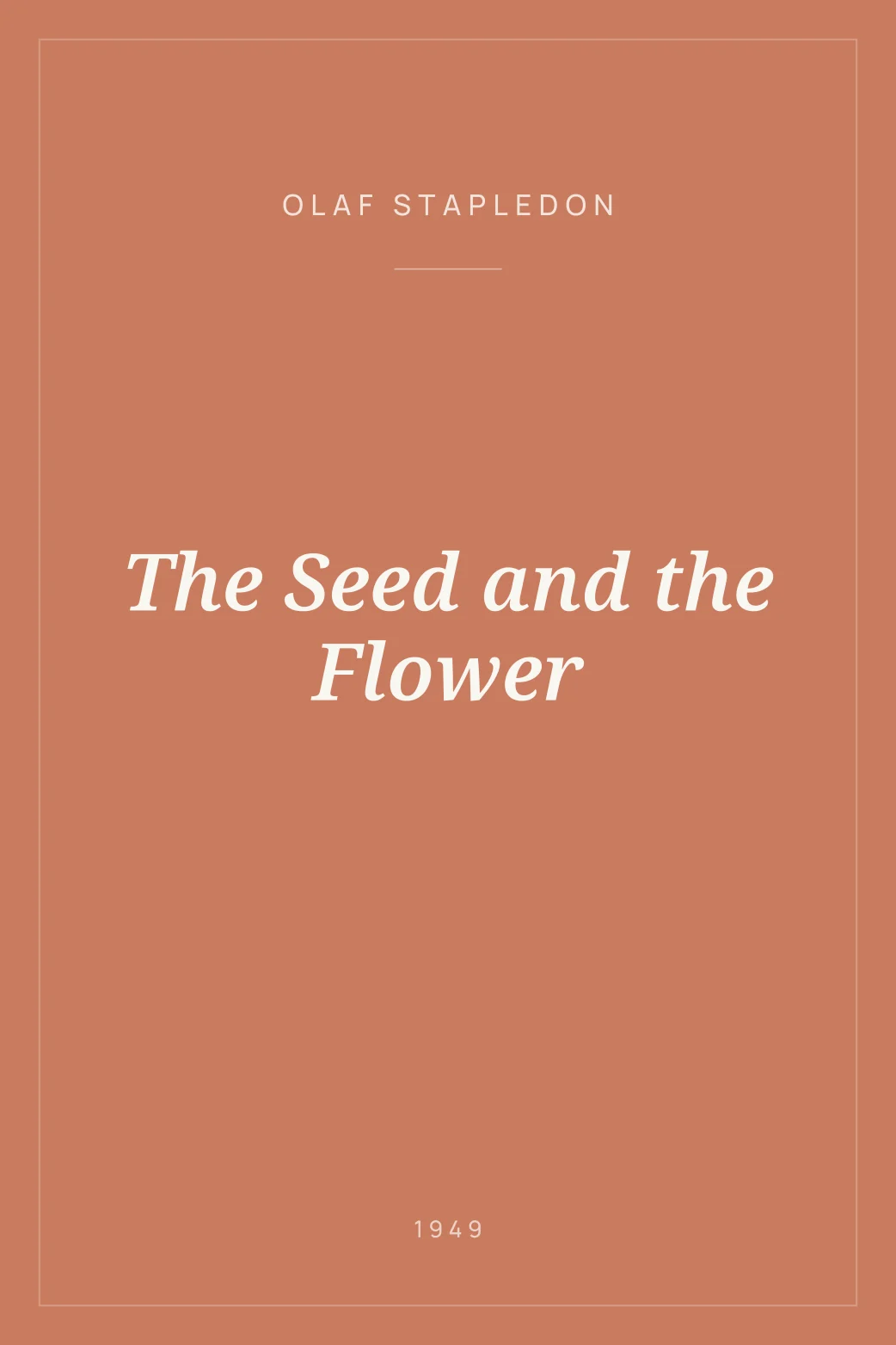 Portada de The Seed and the Flower