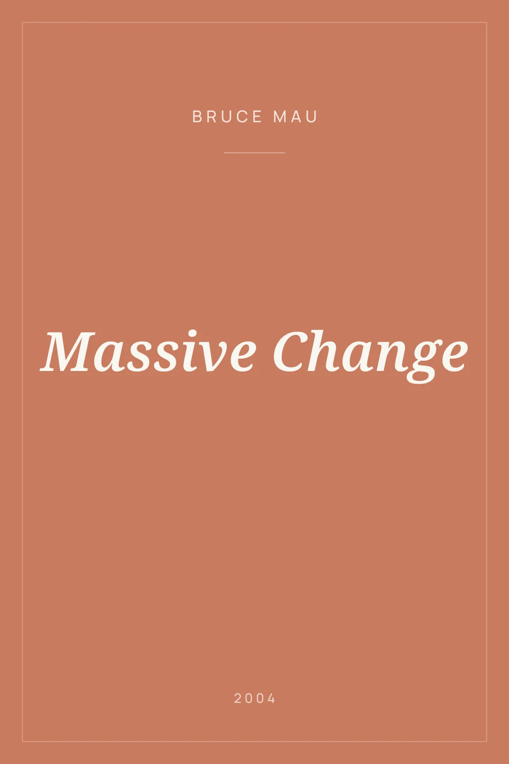 Portada de Massive Change