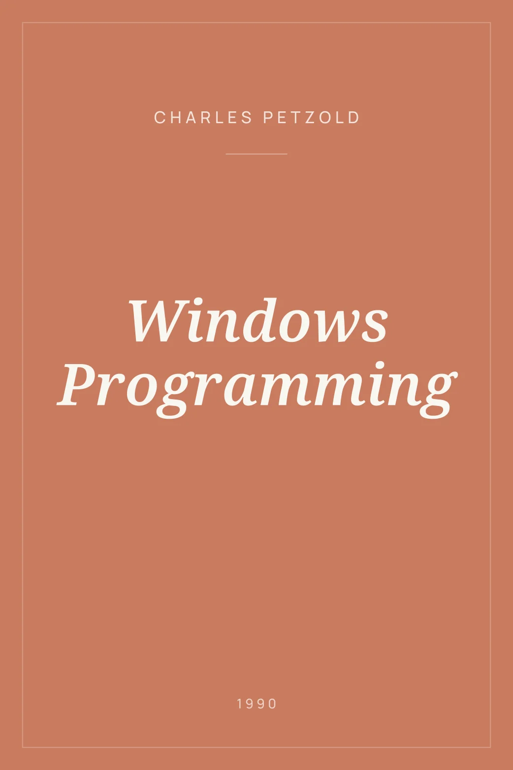 Portada de Windows Programming