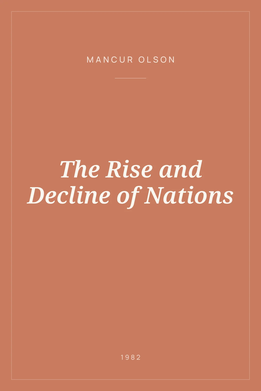 Portada de The Rise and Decline of Nations