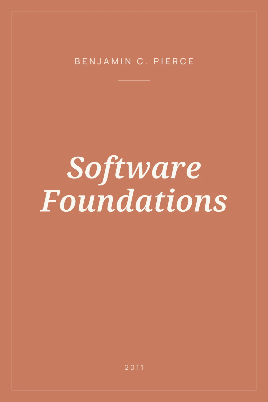Portada de Software Foundations