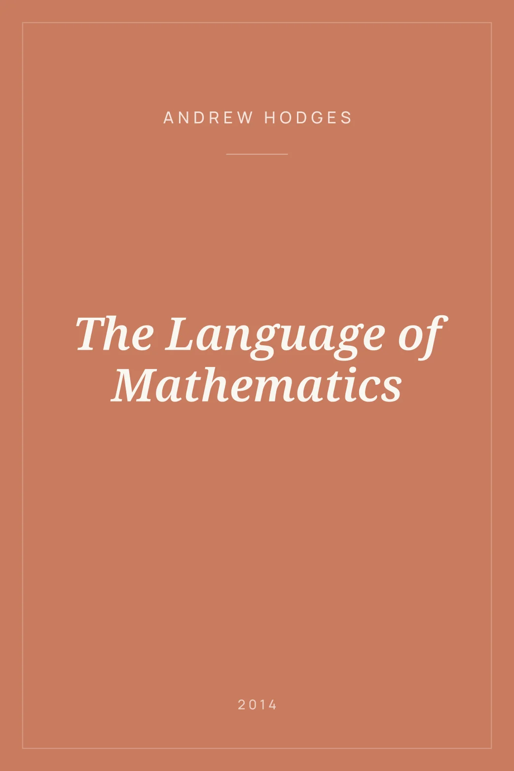 Portada de The Language of Mathematics