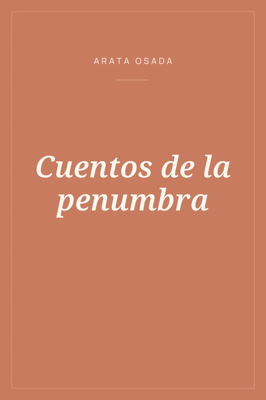 Portada de Cuentos de la penumbra