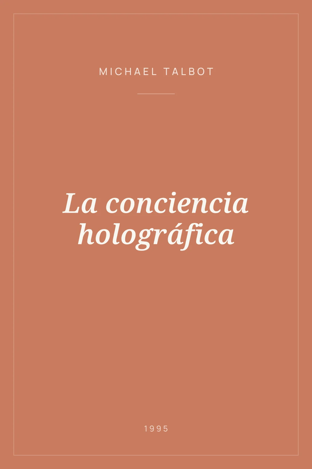 Portada de La conciencia holográfica
