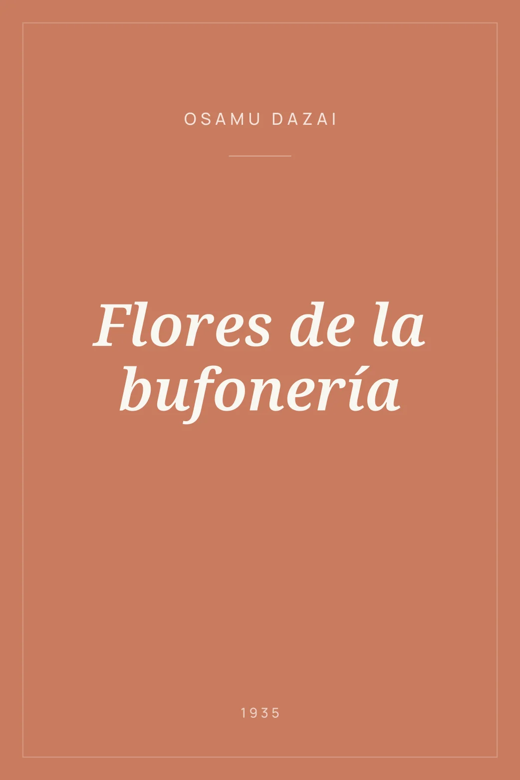 Portada de Flores de la bufonería