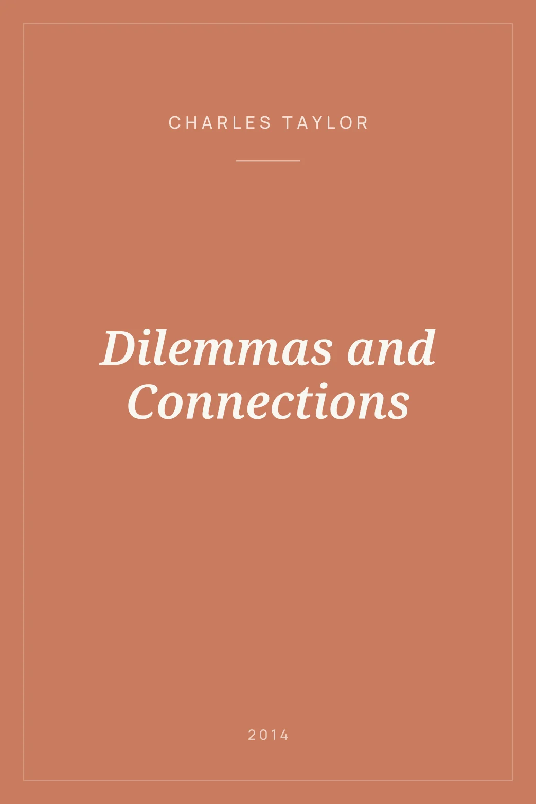 Portada de Dilemmas and Connections