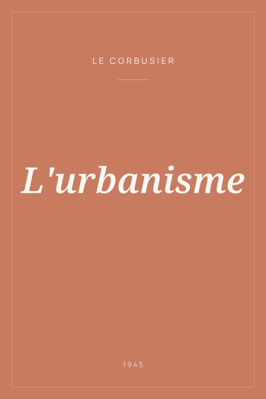Portada de L'urbanisme